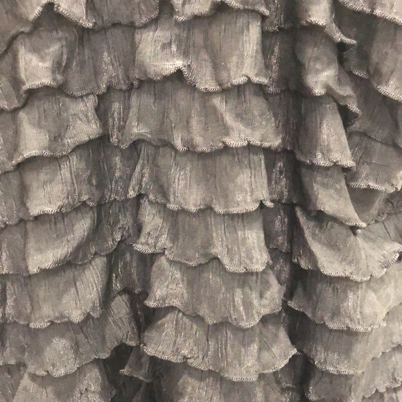 INC black ruffle racer back tank - Picture 4 of 4